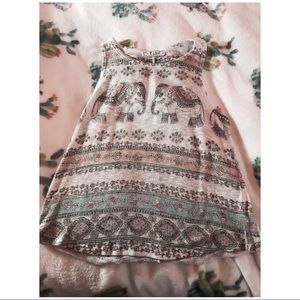 Floral print tank top